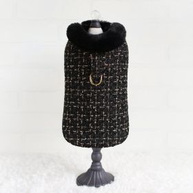 Chantel Tweed Dog Coat (Color: Cream, size: LG)