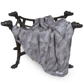 Luxe Dog Blanket (Color: Taupe, size: LG)