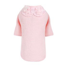 Sweet Magnolia Dog Sweater (Color: Pink, size: XXS)
