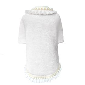 Dream Pearls Dog Sweater (Color: Ivory, size: LG)